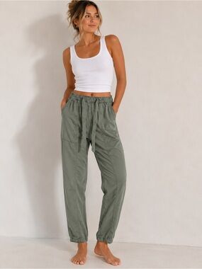 Aerie Olive Green Jogger Pants